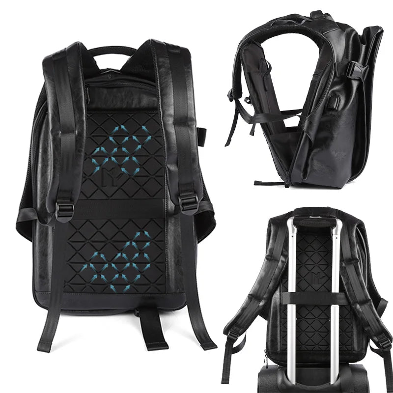MOYYI Executive Leather Backpack