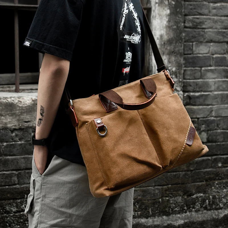 Vintage Canvas Laptop Bag